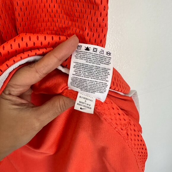 Nike Sportswear Mesh Orange Rush Coral Dress Size S - Picture 5 of 6